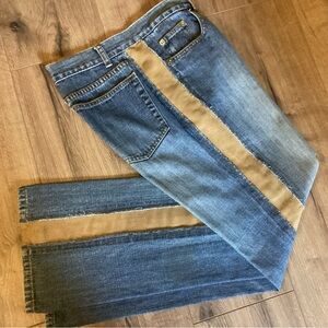 I.N.C. International  Vintage Petite Suede, inlay, accent jeans.